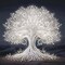 Special Shape Diamond Art Kits for Adults Beginners,Tree of Life Diamond Painting Kits for Adults,DIY White Tree Crystal Rhinestones Painting kit for Home Wall Decoration 12×12inch